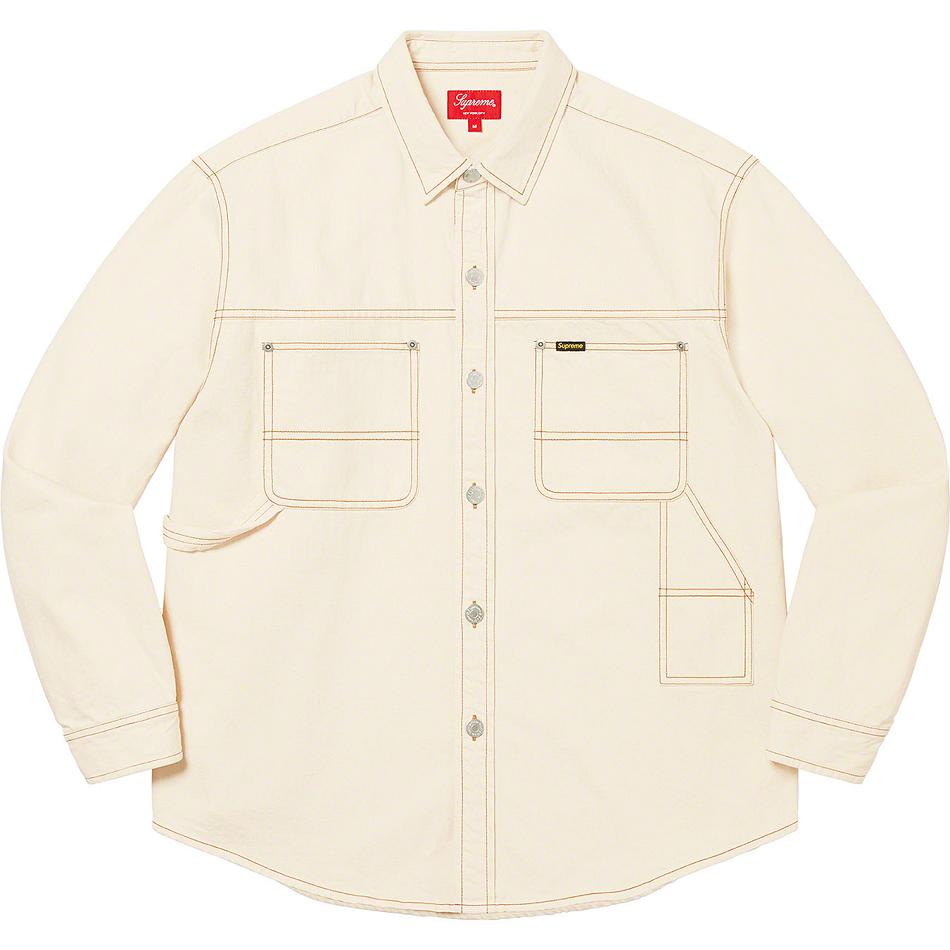 Camisas Supreme Denim Painter Beige | Supreme 240ZG